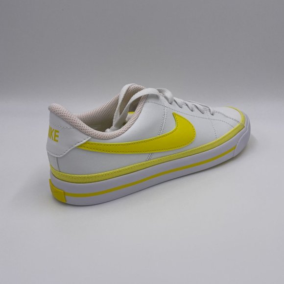 Nike Court Legacy White / Yellow Womens Shoes - Picture 8 of 8